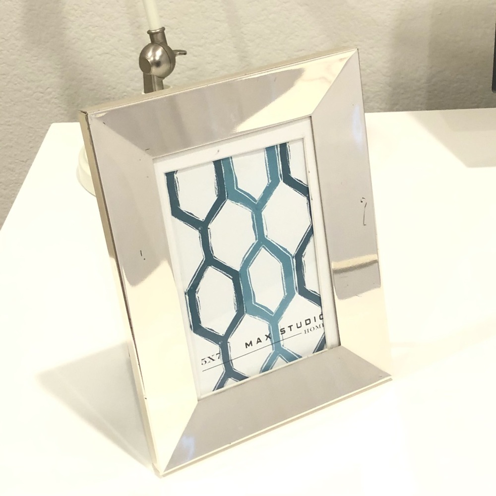 Max Studio Silver Tone Picture Frame